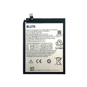 Batterie de téléphone portable Batterie Li-polymère rechargeable <span class=keywords><strong>BL270</strong></span> pour Motorola G6 Play XT1922 4000mAh 3.85V - Product Image 1