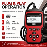 Lector de Códigos OBD2 V320 OLIVER, Conectividad Cableada para Automóviles, Detección de Fallas en el Automóvil, Herramienta de Diagnóstico de Fallas del Motor