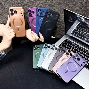 Étui magnétique pour téléphone portable avec protection d'objectif pour Apple iPhone 18 17 16 15 Pro Max, coque de protection compatible avec la charge sans fil - Product Image 1