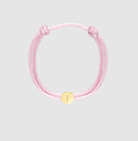 Inspire Jewelry Bracelet corde Minimalisr avec breloques vierges en acier inoxydable PERSONNALISÉ POUR ENFANTS DISQUE INITIAL CORD