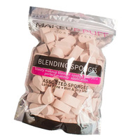 Lot de 100 éponges de maquillage professionnelles compactes, sans latex, lavables, pour fond de teint et poudre, utilisation sèche et humide, portables