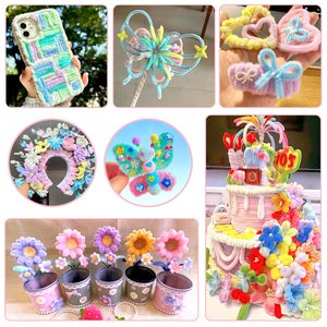 น้ำยาทำความสะอาดอเนกประสงค์ Cleaners Craft สำหรับงานประดิษฐ์ดอกไม้  ลวดกำมะหยี่สีชมพู  สำหรับทำความสะอาดท่อประดับกลิตเตอร์สีชมพู - Product Image 5