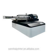 A1 6090 UV vlakbedprinter I3200U1 inkjetprinters met UV LED-licht en CMYKWV-inkten voor het printen op glas, hout, acryl en metaal