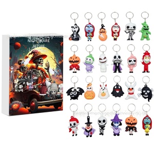 Calendario <span class=keywords><strong>de</strong></span> Adviento <span class=keywords><strong>de</strong></span> Navidad y Halloween, Caja Sorpresa con Figura 3D, Llavero Colgante, Set <span class=keywords><strong>de</strong></span> Regalo <span class=keywords><strong>de</strong></span> Halloween, Hecho en China - Product Image 3