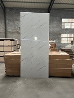 Panneau mural en PVC UV effet marbre moderne, brillant, imperméable, pierre artificielle, décoration murale résidentielle et commerciale, vente directe d'usine 5