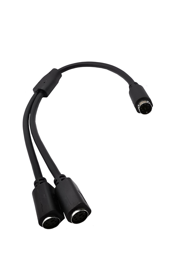 Buy Kenable PS2 Splitter 6 Pin Mini Din Male Plug To 2 X Female Sockets Cable 30 Cm 1 Foot