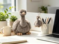 Peluche Émeu, Animal en Peluche Populaire du Zoo, Souvenir Personnalisé du Zoo, Cadeau en Gros