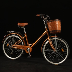 Bicicleta Urbana de Acero con Alto Contenido de Carbono, 24/26 Pulgadas, Una Velocidad, para Adultos - Product Image 1