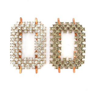 Fivela de Sapato de Moda com Strass de Cristal, Fivela de Diamante Inlay Metálico para Decoração de Sapatos e Acessórios - Product Image 2