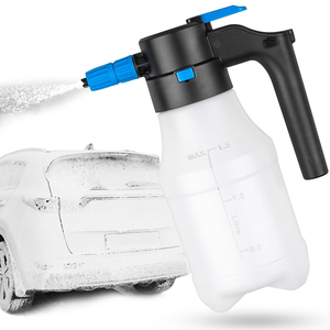 Botella de Espuma para Lavado de Autos Eléctrica con Pulverizador Neumático, Carga Inalámbrica y Cepillo - Product Image 1