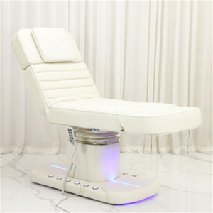 Nouveau Lit de Beauté Électrique en Cuir Synthétique Luxueux avec Dossier Réglable pour Soins du Visage et Application de Cils en Salon - Product Image 3