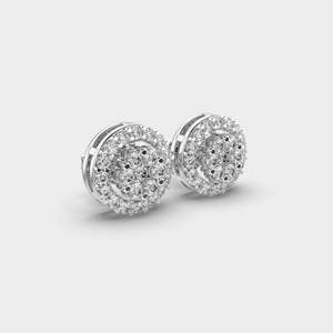 Luxury Diamond Stud Earrings in 925 Sterling Silver Classic Fine Jewelry for Women Wedding Party Everyday Style - Product Image 1