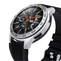 Coque de protection complète pour Samsung Galaxy Watch 46MM, anneau de lunette, adhésif, anti-rayures, bracelet intelligent en métal