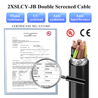 Kabel Tembaga Murni Berselaput MINZAN 2570 2XSLCY-JB Bersertifikasi CE, 3 Inti + 1 Inti/3 Inti Kawat Ground, Selubung PVC, Kabel Terlindungi