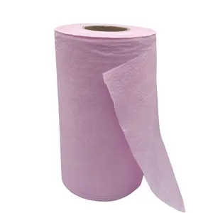 Plant Fiber Spunlace Non Woven Cleaning Cloth Fabric Viscose Polyester Spunlace Nonwoven Fabric Rolls