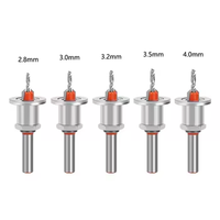 2.8-3.5mm x 8mm HSS fraise foret limiteur de profondeur réglable foret en alliage pour le travail du bois routeur fraise extracteur de vis