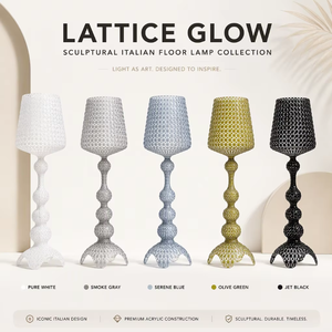 Lámpara de Pie Moderna de Lujo con Diseño de Copa Hueca Avanzada, Fuente de Luz LED, Control Remoto para Sala de Estar, Villa, Dormitorio, Decoración de Hotel - Product Image 4