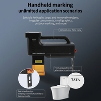 Machine de marquage laser à fibre portative, graveur laser industriel pour le marquage de codes QR et de logos sur métal