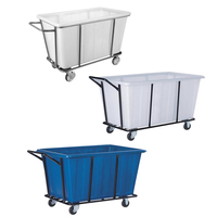 Chariot à linge en plastique 400L à usage commercial et industriel de haute qualité