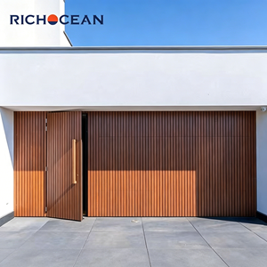 Puertas de <span class=keywords><strong>Garaje</strong></span> Seccionales de Aluminio para Exteriores, <span class=keywords><strong>Puerta</strong></span> de <span class=keywords><strong>Garaje</strong></span> de Lujo <span class=keywords><strong>con</strong></span> Acabado de Madera y <span class=keywords><strong>Puerta</strong></span> de Acceso - Product Image 1