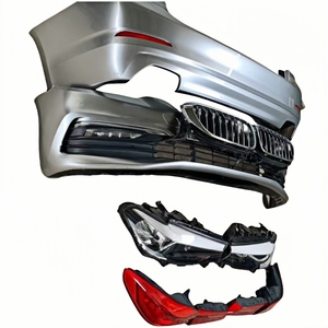 Para <span class=keywords><strong>BMW</strong></span> 5 Series G30 G38 Kit de carrocería Parachoques delantero y trasero para <span class=keywords><strong>525</strong></span> 528 530i de 2018 a 2022 Material ABS Estado usado - Product Image 2