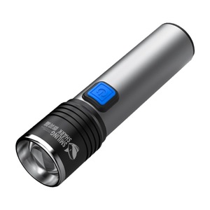 สไมล์ลิ่ง ชาร์ค มินิไฟฉาย LED อลูมิเนียมอัลลอยด์ปรับโฟกัสได้ XPE ใช้ในบ้านกลางแจ้ง - Product Image 1