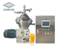 ZONELINK Centrifuge Disk Stack Kontinu dengan Motor 380V 4KW Kapasitas 501-1000l/jam Produktivitas Tinggi Pemisah Padat-Cair