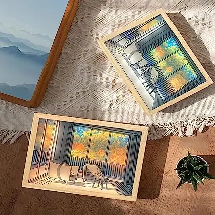 Camera Tiktok vendita calda moderna luce a Led pittura lampada pittura decorativa arte luminosa