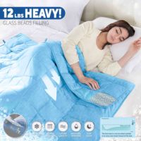 Couverture rafraîchissante Kingworth Large Qmax Tecnology Soft Throw pour les personnes ayant chaud la nuit