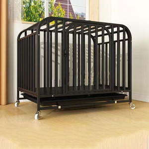 Fabrika Özel Üretim Metal İç Mekan Darbeye Dayanıklı Köpek Kafesi Kalınlaştırılmış Çelik Boru Özel Boyut Ucuz Evcil Hayvan Kafesi - Product Image 1