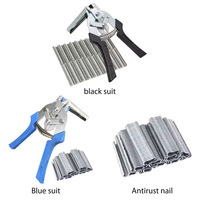 Pince de ligature transfrontalière nouvelle génération en acier à haute teneur en carbone antirouille pour la fixation de clous M et de boucles, idéale pour cages à poulets et filets de pêche