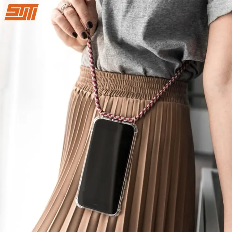 Hanging Cell Phone Case with Lanyard Neck Strap String Cord Rope For iPhone 12 13 11 Pro Max Mini XS XR X 8 7 Plus SE Case
