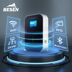 BESEN ที่กําหนดเองสถานีชาร์จรถยนต์ไฟฟ้า 7kW 1Phase APP Android และระบบ <span class=keywords><strong>iOS</strong></span> <span class=keywords><strong>6</strong></span>.1m สาย 32A Wallbox EV Charger - Product Image 5