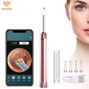 Outil de nettoyage d'oreille sans fil intégré Wi-Fi, en plastique, pour un nettoyage sûr et hygiénique des oreilles, fabriqué par Pakiss, fabricant chinois. - Product Image 1