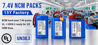 Batterie semi-solide 3,7 V 1000 mAh 3,7 Wh avec BMS pour dispositifs médicaux IoT portables, cathode LiNiMnCoO2, durée de vie 800 cycles