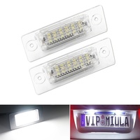 Lumière de plaque d'immatriculation LED pour voiture, blanche, Canbus, pour VW Passat B5.5 B6 Transporter T5 Jetta Mk5 Touran MK1 Caddy Golf Plus Mk5