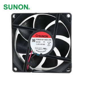 SUNON PF80251B1-000C-A99 80x80x25mm 12VDC 341mA 4.1W 5800RPM 60CFM Electric OEM ODM Cabinet Axial Cooling Fan <b>Plastic</b> Blades - Product Image 1