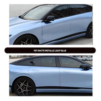 Film de protection de carrosserie Difol Full-car PET Electro Misty Blue pour voiture, garantie 2 ans, haute élasticité, installation facile, 1,52 m * 16,5 m