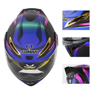 Casque de moto intégral homologué DOT, casque de motocross rabattable, visière double, casque modulaire, scooter, hommes, cascos para motos - Product Image 6