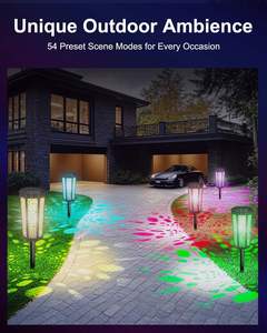Lampe d'entrepôt solaire LED moderne et écologique, RGB blanc chaud, IP54, en acier inoxydable, étanche, économe en énergie, garantie 1 an - Product Image 6