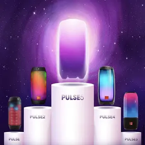 JB L Pulse 4 Pulse 5 Portabel Speaker Nirkabel Led Cahaya Menunjukkan Subwoofer Pesta Meningkatkan Tahan Air Suara Hifi Bass Dalam Speaker