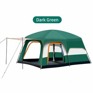 Tente de <span class=keywords><strong>camping</strong></span> extérieure 2 chambres avec espace de vie, abri familial grande capacité 3-10 personnes, fournisseur fabricant en gros - Product Image 2