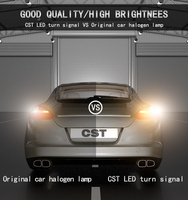 Bombillas LED Canbus 1156 T20 1156 W21w P21w Py21w Sin Hiperflash, Sin Errores, 3030 45smd, Blancas y Ámbar, para Señales de Giro y Luces de Circulación Diurna