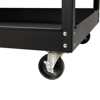 Gabinete de Hierro Industrial de 3 Niveles, Resistente y Multiusos, Personalizable para Uso en Carritos de Almacenamiento con Ruedas en Almacenes