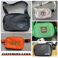 Riñonera Impermeable de Nailon con Logotipo Personalizado al por Mayor, Riñonera Deportiva de Viaje para Hombre con Logotipo Promocional