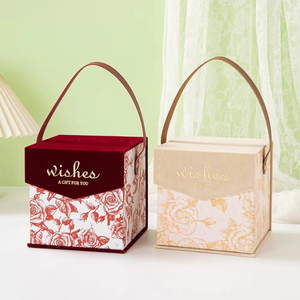 Nicro Nuovi Arrivi Scatole <span class=keywords><strong>di</strong></span> Flanella per Bomboniere <span class=keywords><strong>di</strong></span> Matrimonio dal Design Unico Confezione Regalo per Damigella con Manico Scatola <span class=keywords><strong>di</strong></span> Cartone per Dolci - Product Image 6