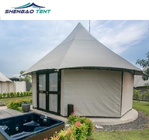 Rẻ hơn khách sạn Lều thép mạnh mẽ chùm cắm trại khách sạn lều cho khu nghỉ mát cấu trúc màng khách sạn - Product Image 2