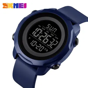 SKMEI 1540 en iyi 10 marka popüler unisex dijital saat excel silikon bant su geçirmez çok fonksiyonlu klasik spor reloj izle