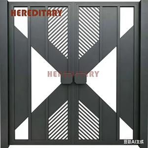 שער אלומיניום מעוצב למכירה חמה, שער כניסה ראשי, שער אלומיניום נפתח, גדר אלומיניום לגינה, לבית ולחצר - Product Image 5