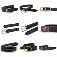 Boucles de ceinture pour hommes d'affaires, logo gravé sur mesure, alliage de zinc, métal résistant à la rouille, anti-rayures, pour ceinture en cuir